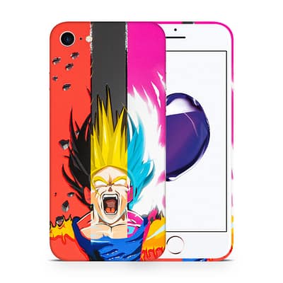 iPhone 7 Angry Goku 3D Skin WrapitSkin