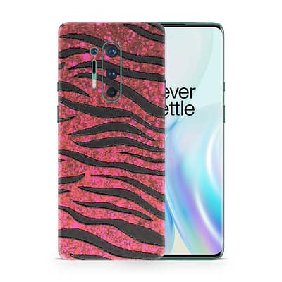 OnePlus 8 Pro Red Zebra 3D Skin WrapitSkin