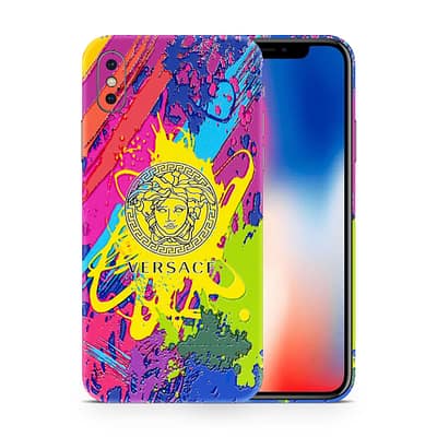 iPhone X Versace Colorful 3D Skin WrapitSkin