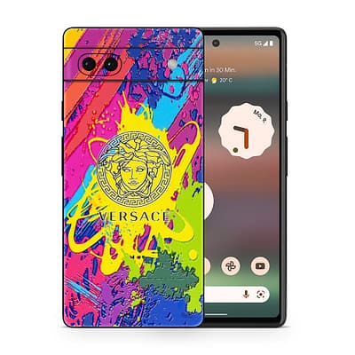 Pixel 6A Versace Colorful 3D Skin WrapitSkin