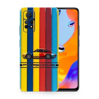 Redmi Note 11 Pro Porsche Multicolor 3D Skin WrapitSkin