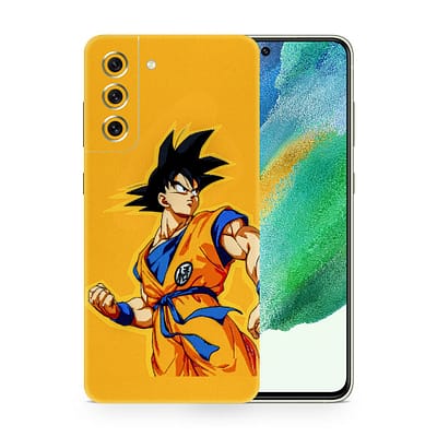 Galaxy S21 FE Goku Yellow 3D Skin WrapitSkin