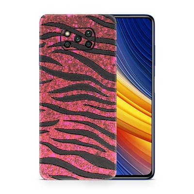 Poco X3 Pro Red Zebra 3D Skin WrapitSkin