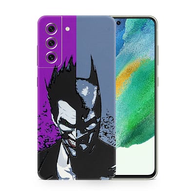Galaxy S21 FE Batman Vs Joker 3D Skin WrapitSkin