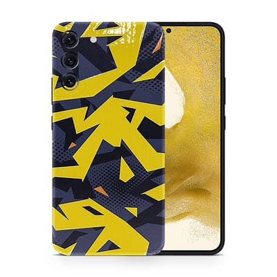 Galaxy S22 Abstract Yellow 3D Skin WrapitSkin