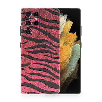 Galaxy S21 Ultra Red Zebra 3D Skin WrapitSkin