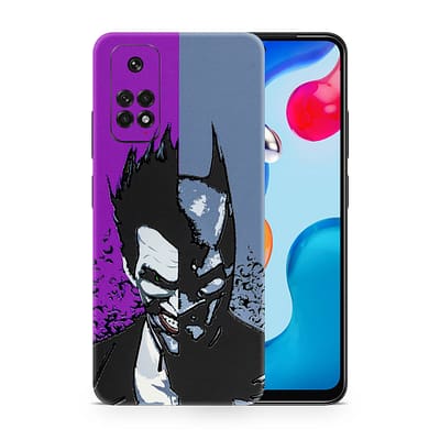 Redmi Note 11 Batman Vs Joker 3D Skin WrapitSkin