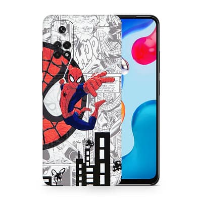 Redmi Note 11 Spiderman Comic 3D Skin WrapitSkin