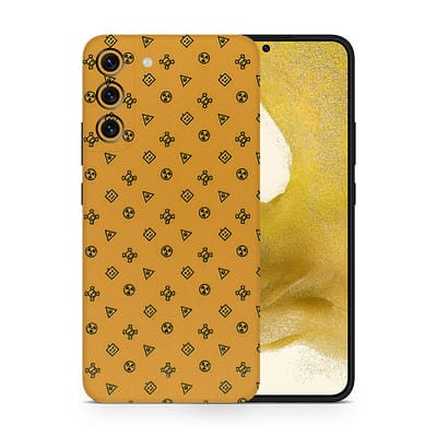 Galaxy S22 Plus Yellow Danger 3D Skin WrapitSkin
