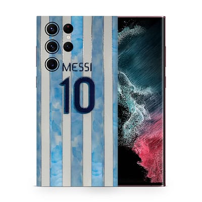 Galaxy S22 Ultra Messi 3D Skin WrapitSkin