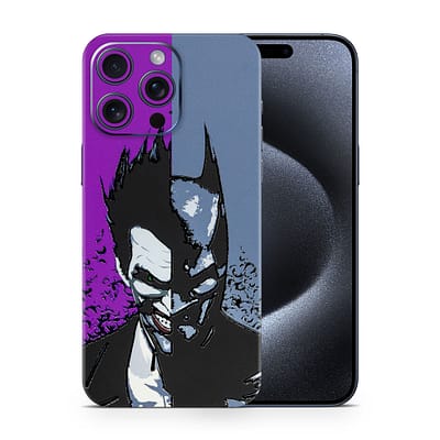 iPhone 15 Pro Max Batman Vs Joker 3D Skin WrapitSkin