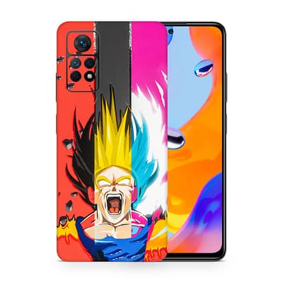 Redmi Note 11 Pro Angry Goku 3D Skin WrapitSkin