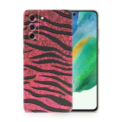 Galaxy S21 FE Red Zebra 3D Skin WrapitSkin