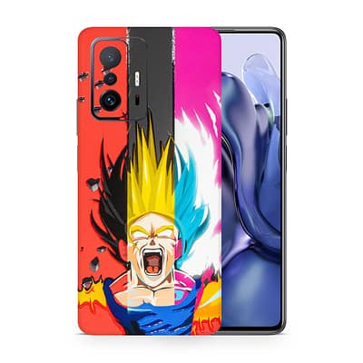 Xiaomi 11T Angry Goku 3D Skin WrapitSkin