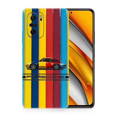 Poco F3 Porsche Multicolor 3D Skin WrapitSkin