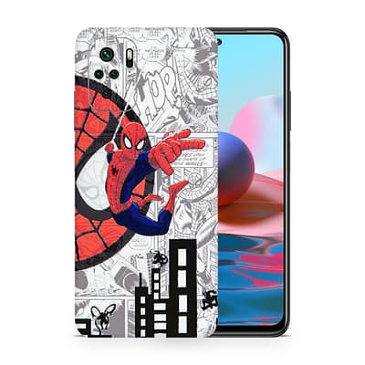 Redmi Note 10 Spiderman Comic 3D Skin WrapitSkin