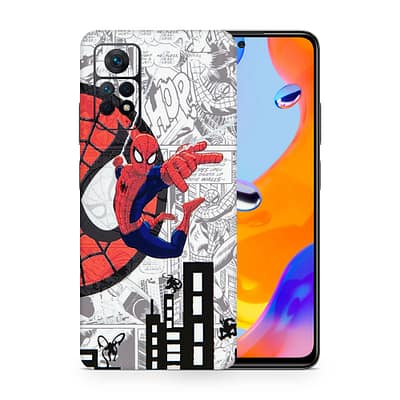 Redmi Note 11 Pro Spiderman Comic 3D Skin WrapitSkin