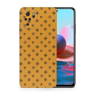 Redmi Note 10 Yellow Danger 3D Skin WrapitSkin