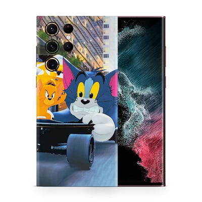Galaxy S22 Ultra Tom And Jerry 3D Skin WrapitSkin
