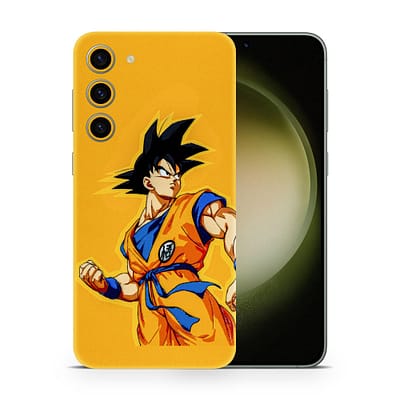 Galaxy S23 Plus Goku Yellow 3D Skin WrapitSkin