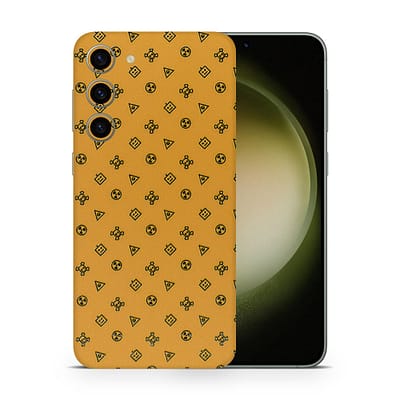Galaxy S23 Plus Yellow Danger 3D Skin WrapitSkin