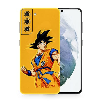 Galaxy S21 Plus Goku Yellow 3D Skin WrapitSkin