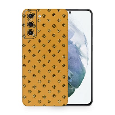 Galaxy S21 Yellow Danger 3D Skin WrapitSkin