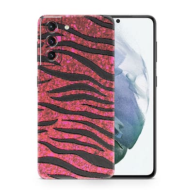 Galaxy S21 Plus Red Zebra 3D Skin WrapitSkin