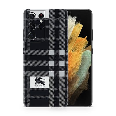 Galaxy S21 Ultra Burberry 3D Skin WrapitSkin