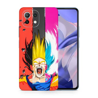 Mi 11 Lite Angry Goku 3D Skin WrapitSkin