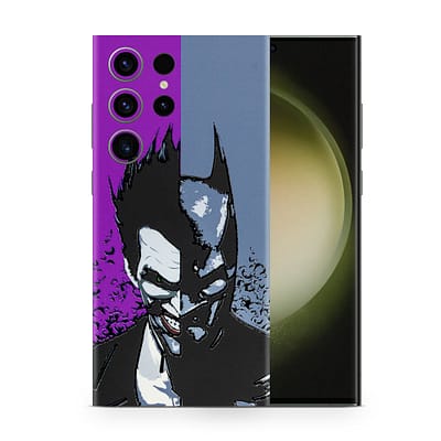 Galaxy S23 Ultra Batman Vs Joker 3D Skin WrapitSkin
