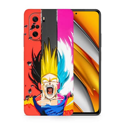 Poco F3 Angry Goku 3D Skin WrapitSkin
