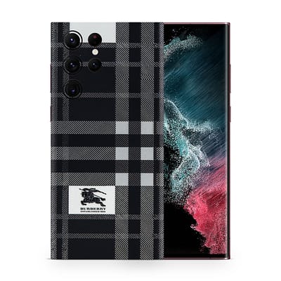 Galaxy S22 Ultra Burberry 3D Skin WrapitSkin