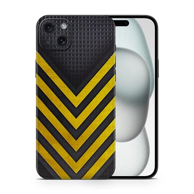 iPhone 15 Plus Arrows Yellow 3D Skin WrapitSkin