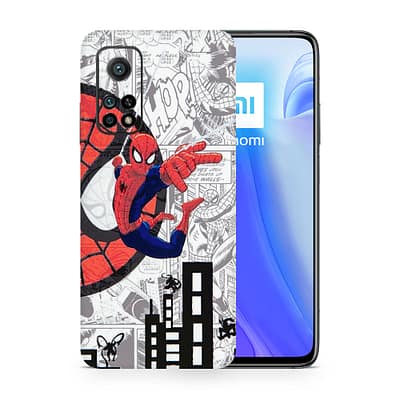 Mi 10T 5G Spiderman Comic 3D Skin WrapitSkin