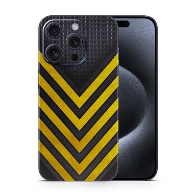 iPhone 15 Pro Arrows Yellow 3D Skin WrapitSkin