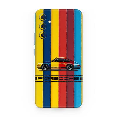 Galaxy A34 Porsche Multicolor 3D Skin WrapitSkin