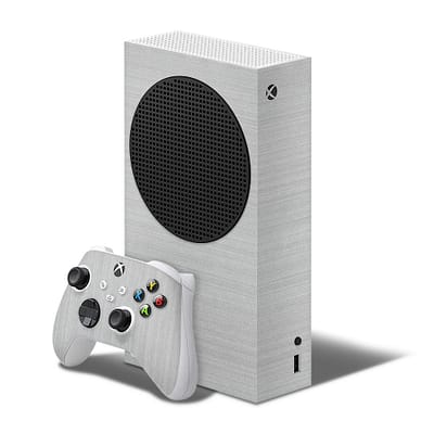 Xbox Series S Brushed Metal Steel Skin WrapitSkin