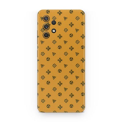 Galaxy A32 Yellow Danger 3D Skin WrapitSkin