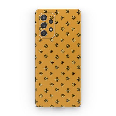 Galaxy A52 Yellow Danger 3D Skin WrapitSkin