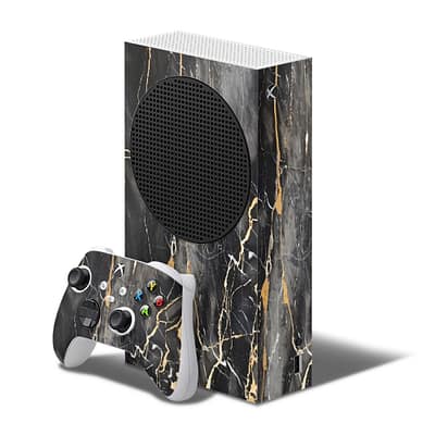 Xbox Series S Black Gold Fusion Art Skin WrapitSkin