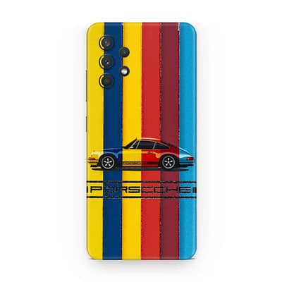 Galaxy A32 Porsche Multicolor 3D Skin WrapitSkin