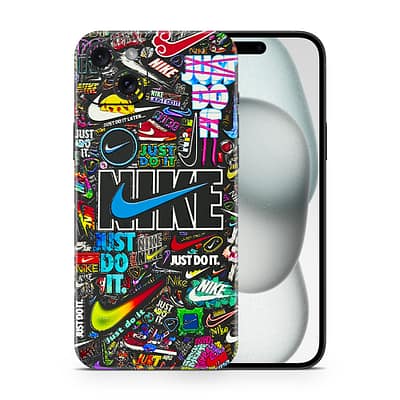 iPhone 15 Plus Nike Logos 3D Skin WrapitSkin