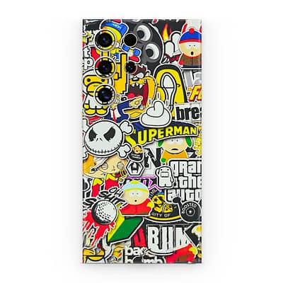 Galaxy S24 Ultra Sticker Bomb 3D Skin WrapitSkin