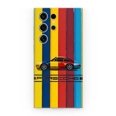 Galaxy S24 Ultra Porsche Multicolor 3D Skin WrapitSkin