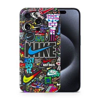 iPhone 15 Pro Nike Logos 3D Skin WrapitSkin
