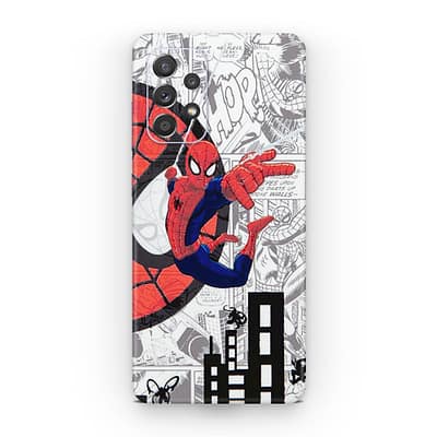 Galaxy A72 Spiderman Comic 3D Skin WrapitSkin