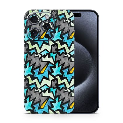 iPhone 15 Pro Graffiti Harmony 3D Skin WrapitSkin