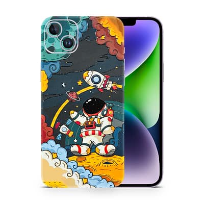 iPhone 14 Plus Flight Planet 3D Skin WrapitSkin