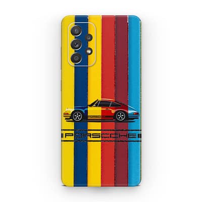 Galaxy A72 Porsche Multicolor 3D Skin WrapitSkin